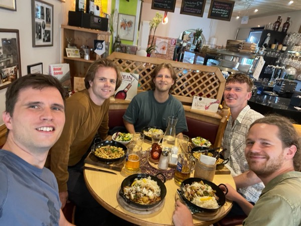 Dinner out with the group